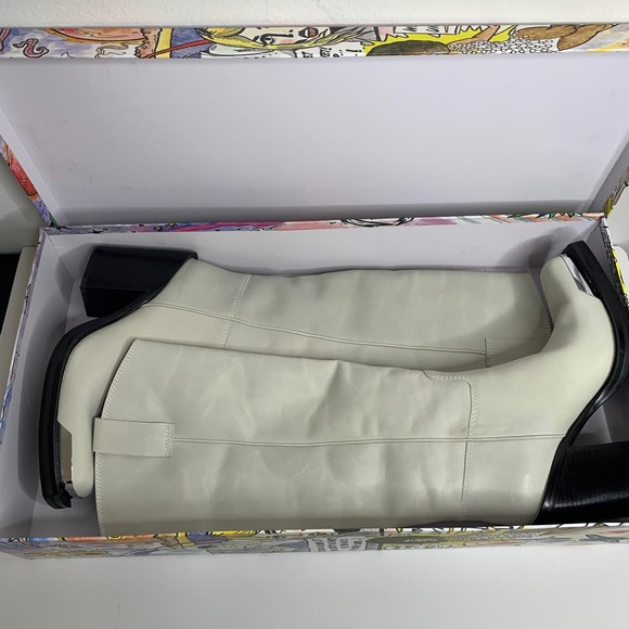 Jeffrey Campbell Verana Knee High Boot Ivory Women size 9 - Picture 2 of 16